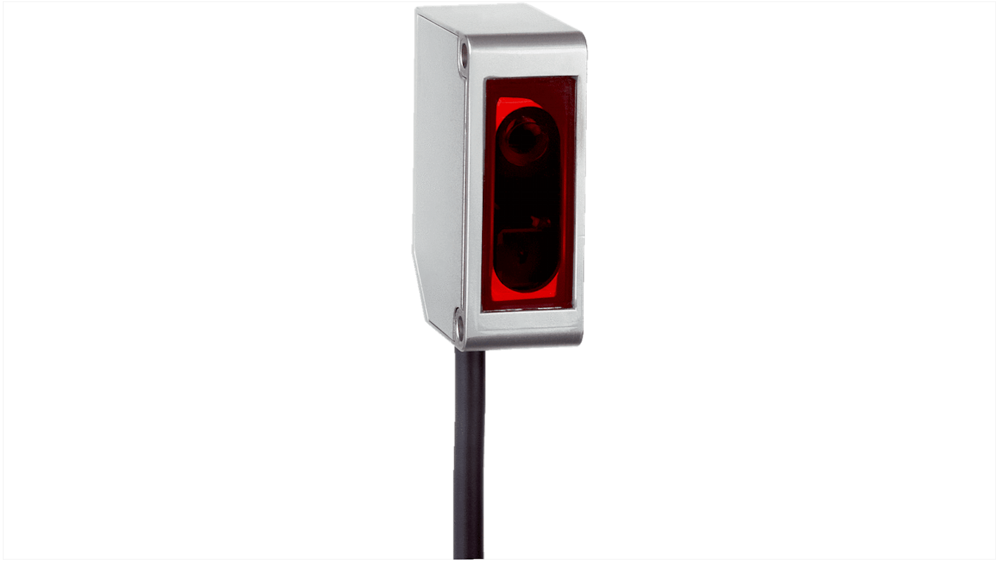 Sensore fotoelettrico rettangolare Sick OD1-B015H05I25, rilevamento 20 mm, alloggiamento in acciaio inox, IP67, uscita NPN/PNP.