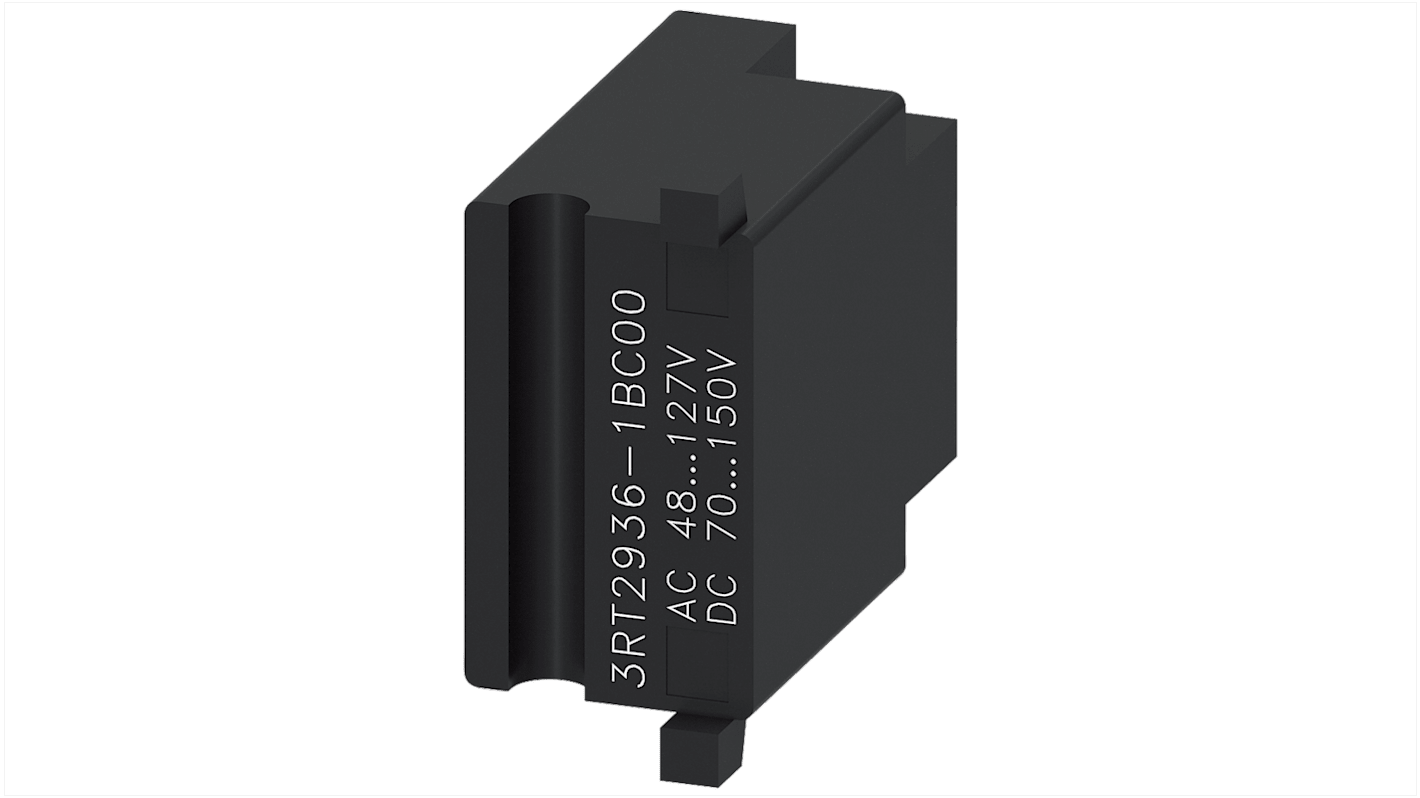 Soppressore di sovratensioni Siemens 3RT2936-1BC00, per 3RT1 S6, S10, S12, montaggio a vite, temperatura -25 °C a 60 °C.