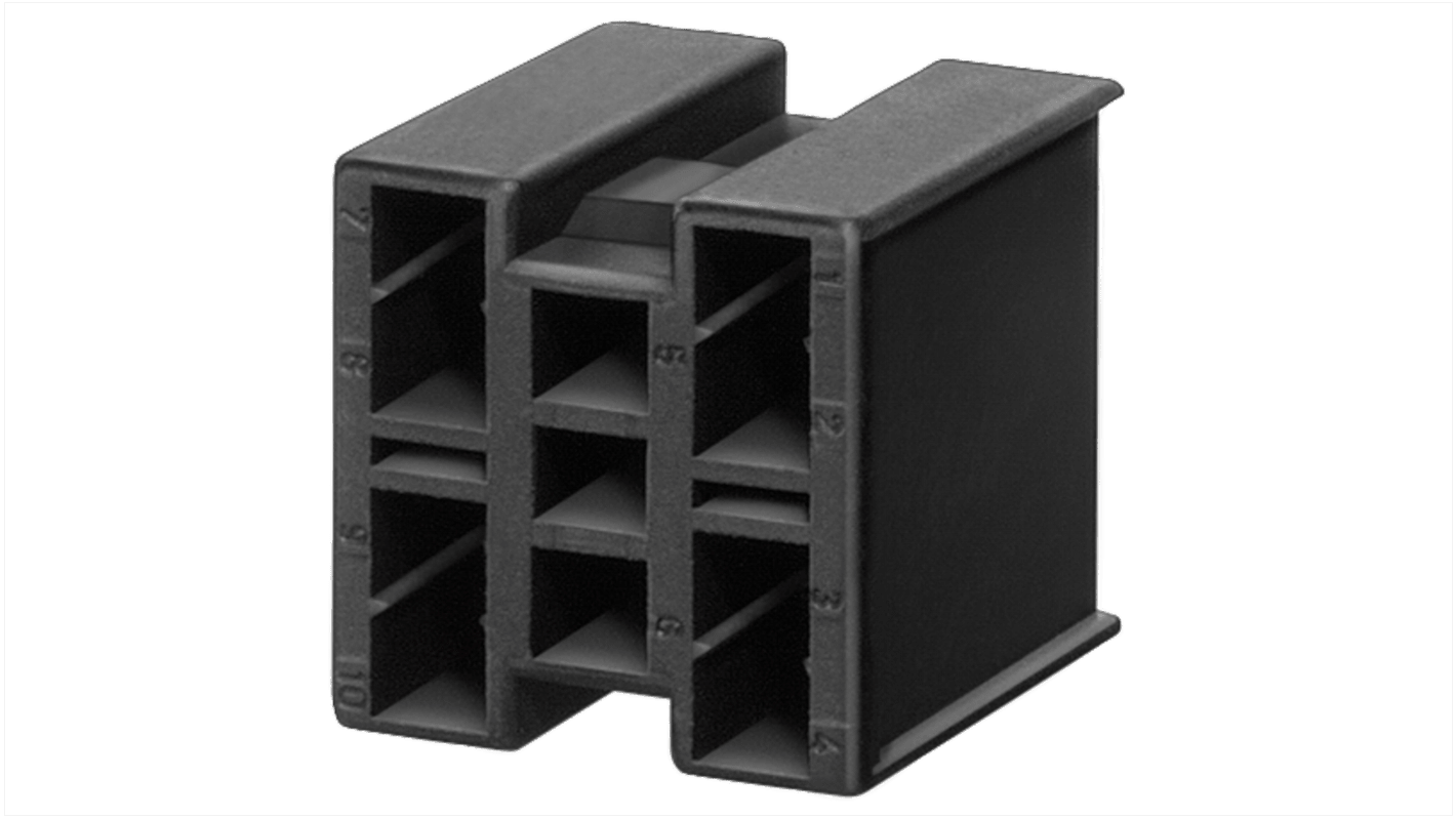 Blocco contatti Siemens 3SB2908-8AD, unità ausiliaria in plastica nera, diametro di montaggio 16 mm, vita meccanica 10 milioni di cicli.