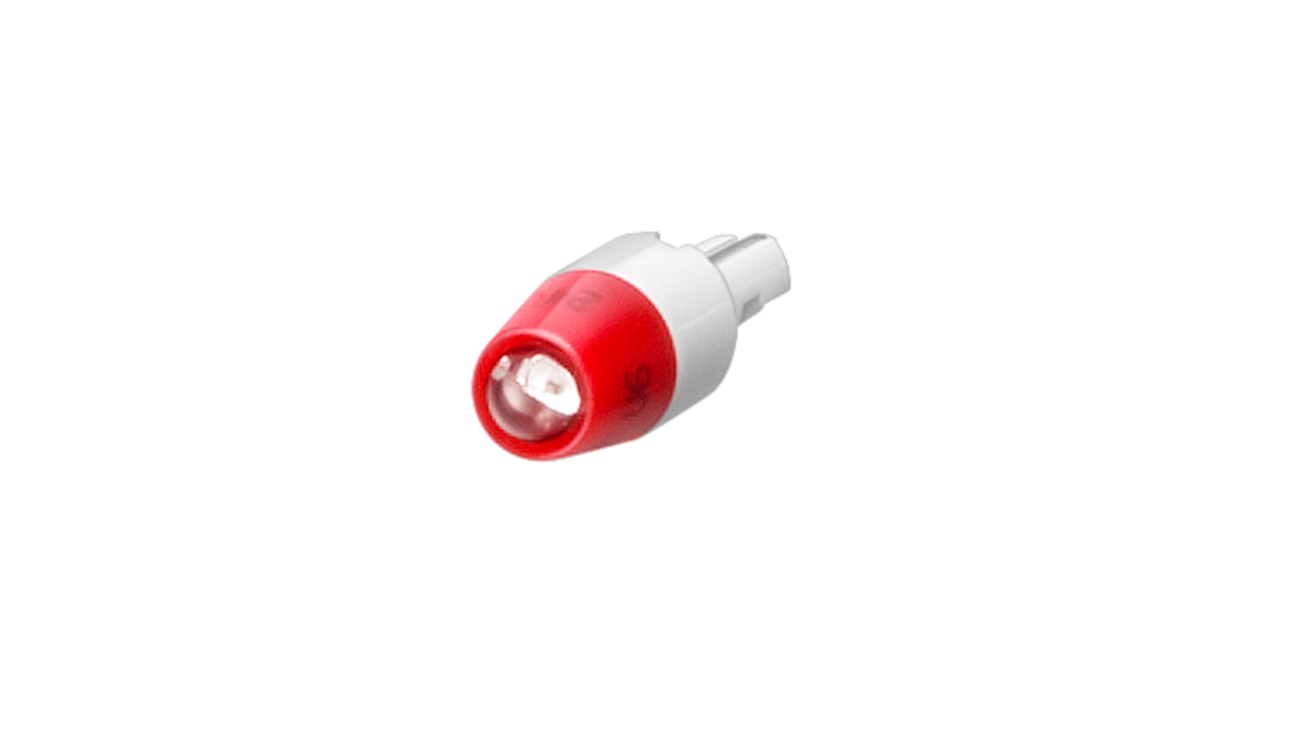 Luce a LED rossa Siemens 3SB3901-1SB per pulsante, diametro di montaggio 16 mm, in plastica nera, vita meccanica 10 milioni di cicli.