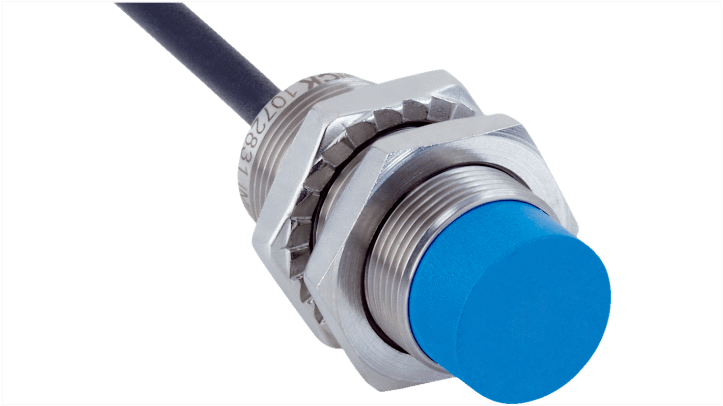 Sensore di prossimità induttivo cilindrico Sick IMB18-12NDSVU2K, M18 x 1, uscita NO, gamma di rilevamento 12 mm, IP68.
