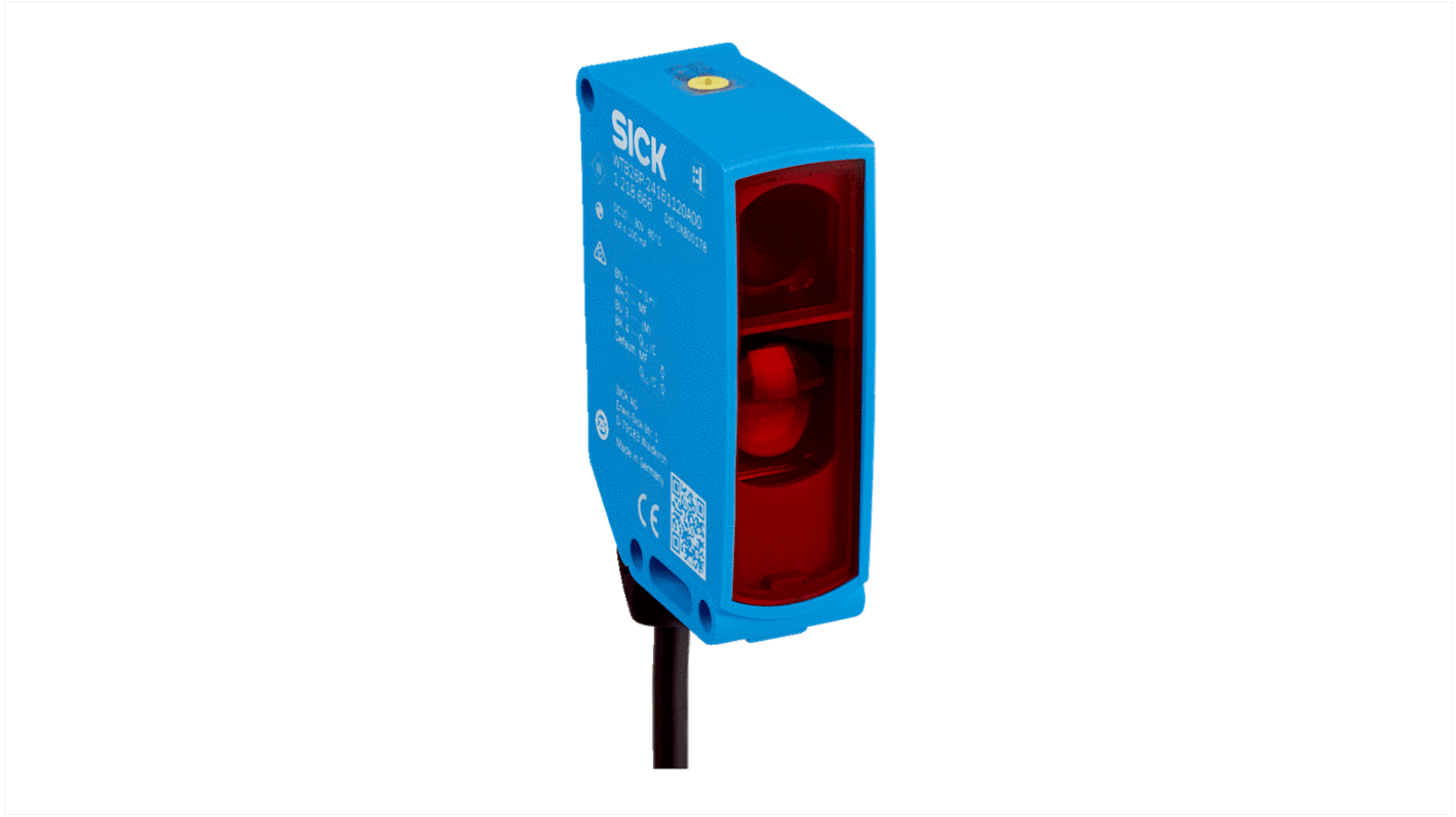 Sensore fotoelettrico rettangolare Sick WTB26P-34161420A00, rilevamento 30-3000 mm, uscita NPN/PNP, IP66/IP67/IP69.