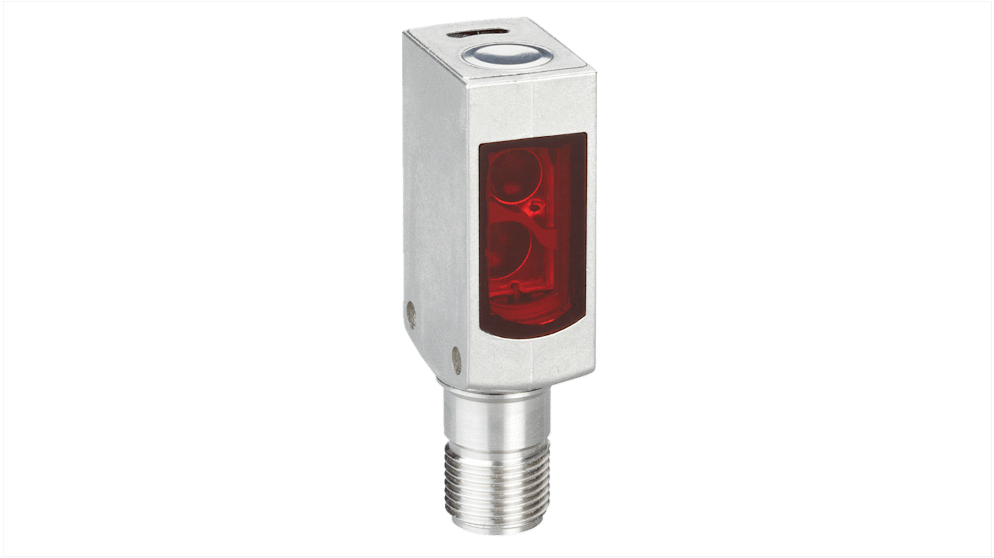 Sensore fotoelettrico Sick WTB4SC-3P2262VA00, miniaturizzato, rilevamento 4 a 180 mm, uscita PNP, connettore M8, IP66-69K.