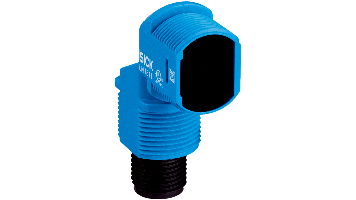 Sensore fotoelettrico cilindrico Sick ZTB18-4PZ4A1D02, rilevamento 5-50 mm, uscita PNP, montaggio a pannello, IP67.