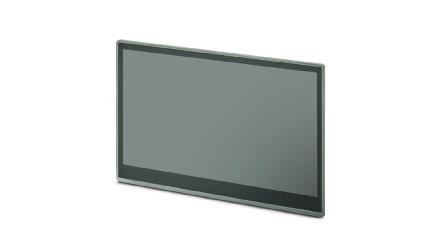 Display TFT Phoenix Contact 1261658 da 39,6 cm, risoluzione 1920 x 1080, montaggio VESA, design igienico e multi-touch.