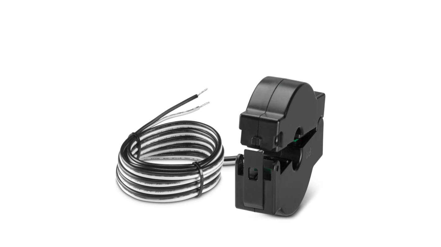 Trasformatore di corrente Phoenix Contact 1382387, ingresso 100A, uscita 1A, foro 13mm, cavo segnale 3m.