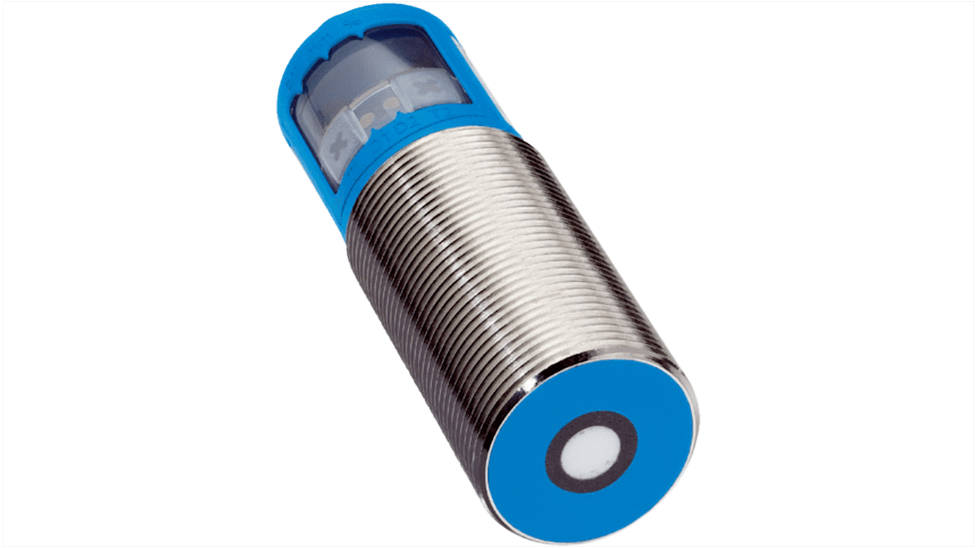 Sensore di prossimità a ultrasuoni cilindrico Sick UM30-212118, PNP, M30, rilevamento 65-350 mm, IP67, alimentazione 9-30 V c.c.