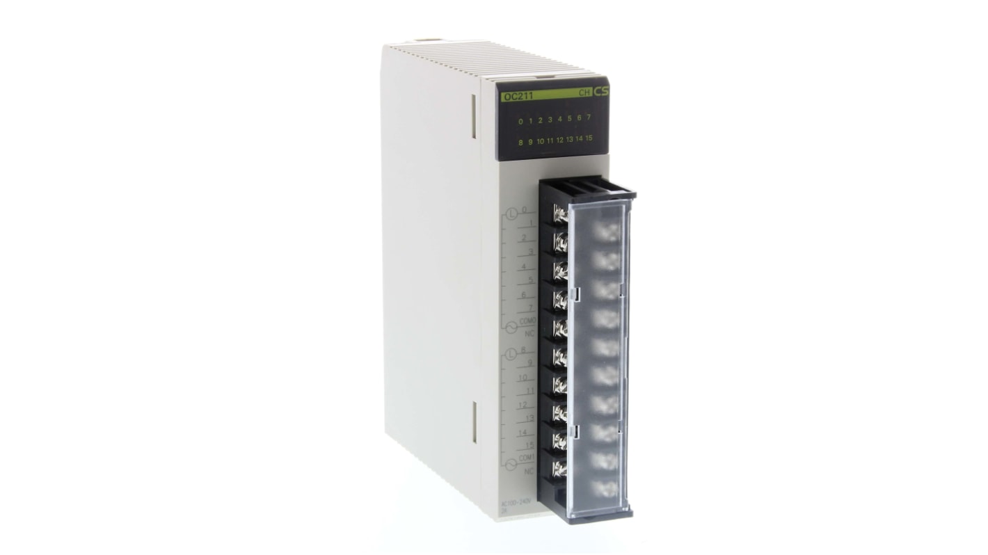 Modulo I/O Omron CS1W-OC211, unità di uscita a transistor, dimensioni 130 x 34,5 x 123 mm, compatibile con CPU serie CS1.