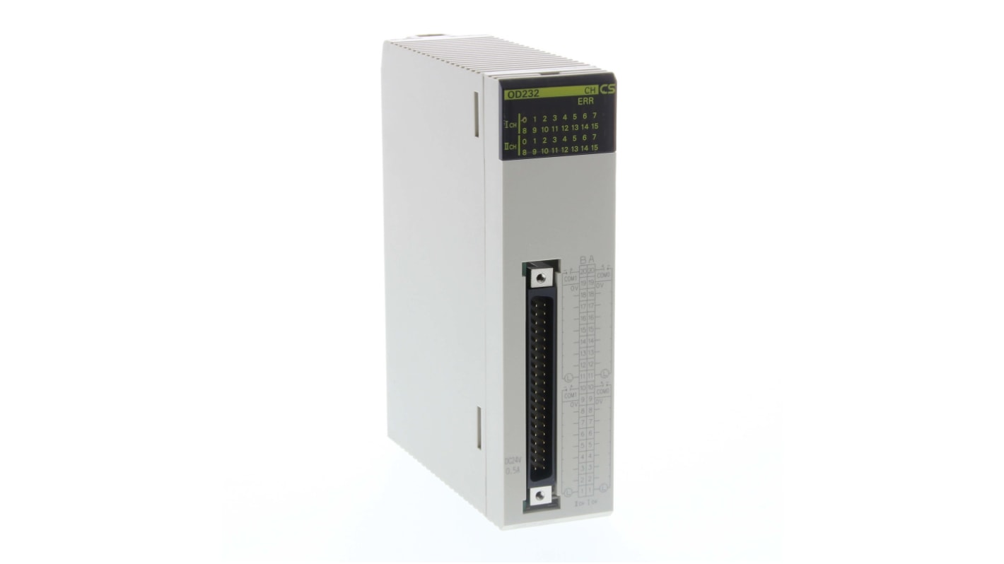 Modulo di uscita a transistor Omron CS1W-OD232, 32 uscite, dimensioni 130 x 34,5 x 123 mm, compatibile con moduli I/O serie CS1.