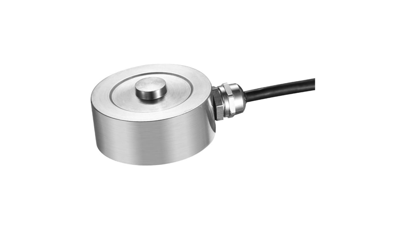 Indicatore di rottura WIKA 83805450, trasduttore di forza di compressione in acciaio inox, IP66, per misurazioni fino a 100 kN, installazione semplice in spazi ristretti.