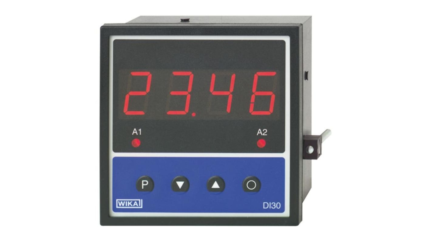 Misuratore digitale WIKA 12458741, GCS-1, 4 cifre, 2 uscite allarme, foro 96x96 mm, alimentazione 24 V c.c.