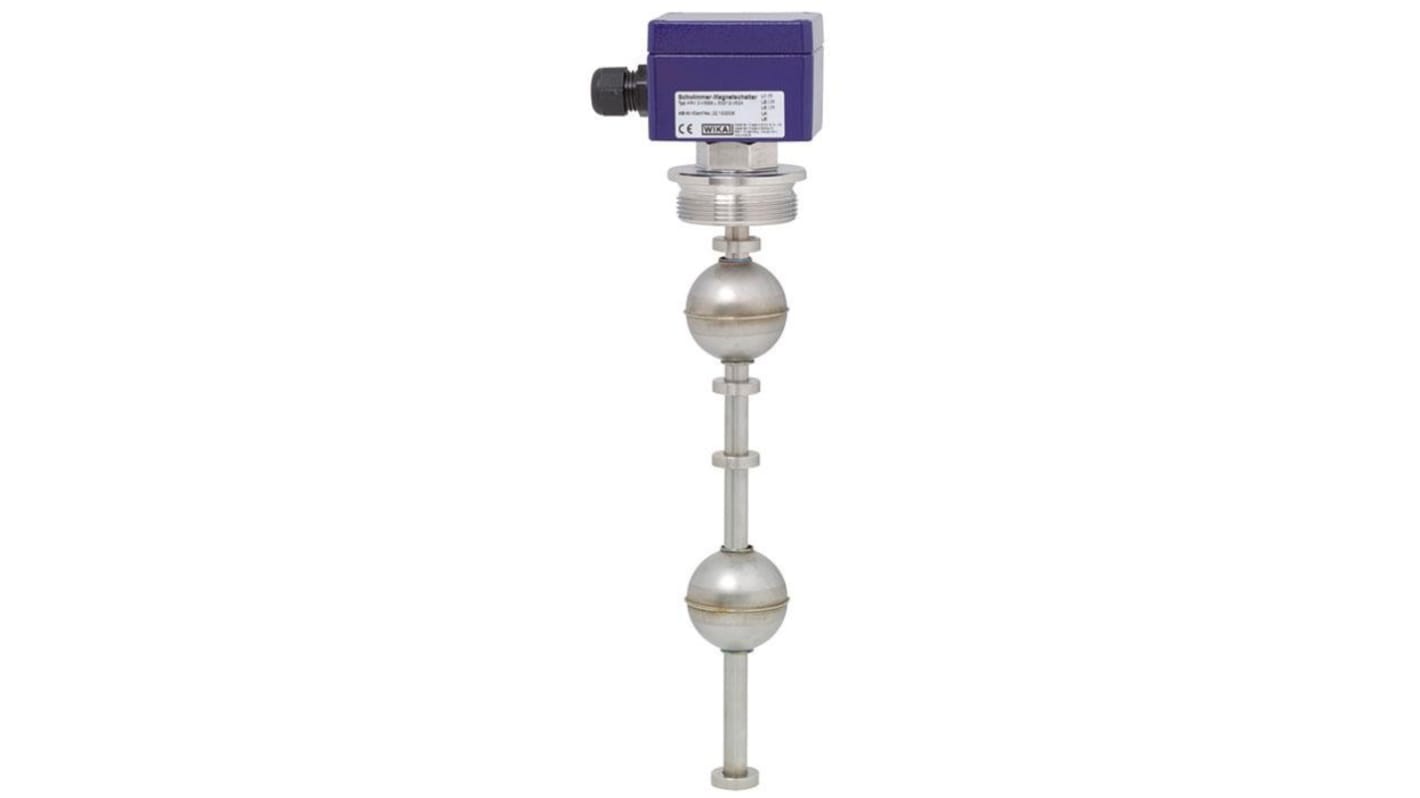Interruttore a galleggiante WIKA 48808232 in acciaio inossidabile, SPST, per controllo livello liquido, montaggio semplice, 250V.