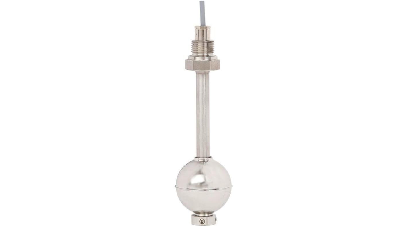 Interruttore a galleggiante WIKA 48809966 in acciaio inox, montaggio filettato, SPST, per controllo livello liquido, cavo 2m.