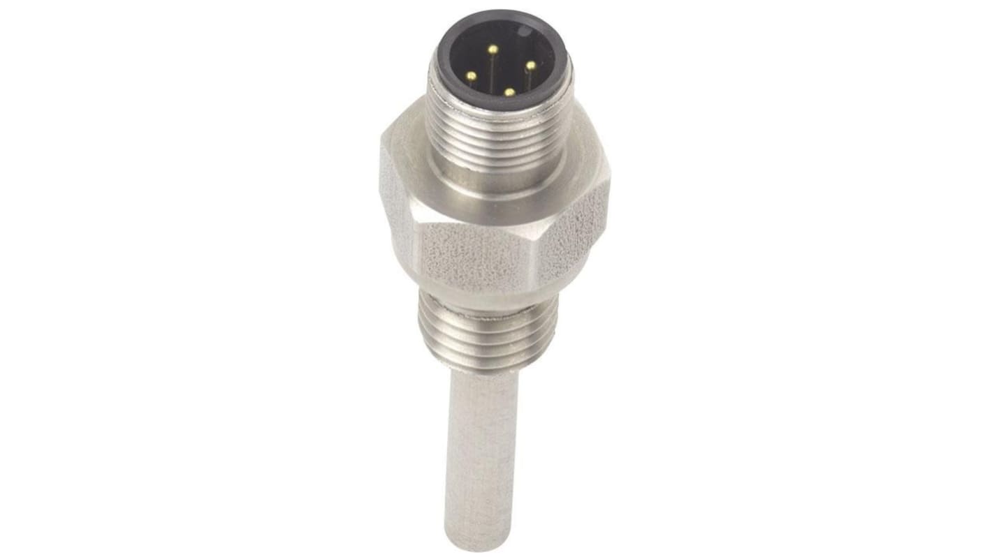 Sensore RTD WIKA 14002155 per misurazione temperatura, lunghezza sonda 30mm, diametro 4mm, precisione F 0,3, resistenza elevata alle vibrazioni.