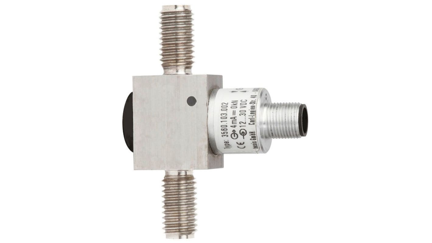 WIKA 14255349, indicatore di rottura in acciaio inox per compressione e trazione, con amplificatore integrato e connettore M12.