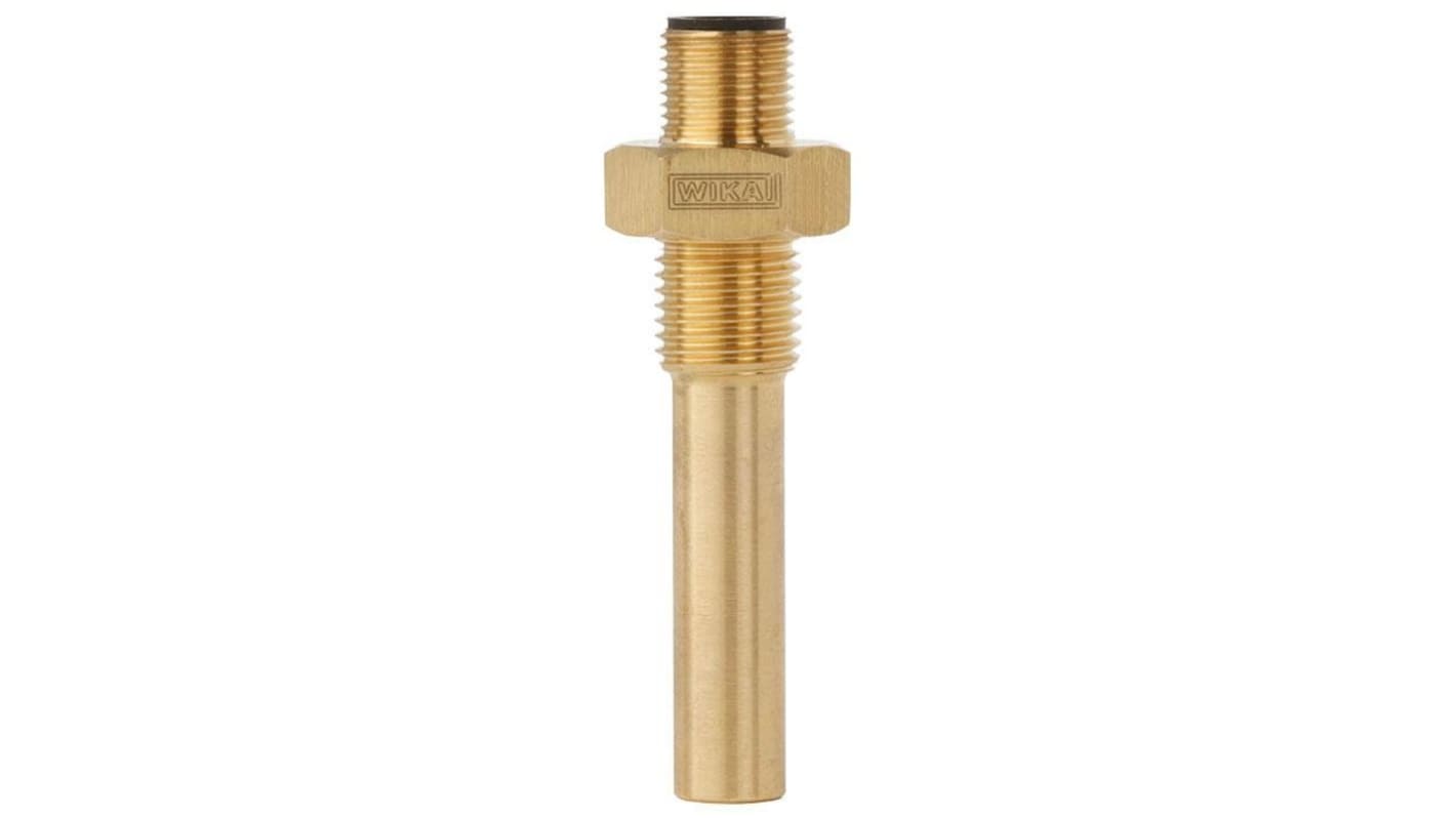 Termostato bimetallico WIKA 14341597, montaggio filettato, NC, per monitoraggio temperatura fino a 130°C.