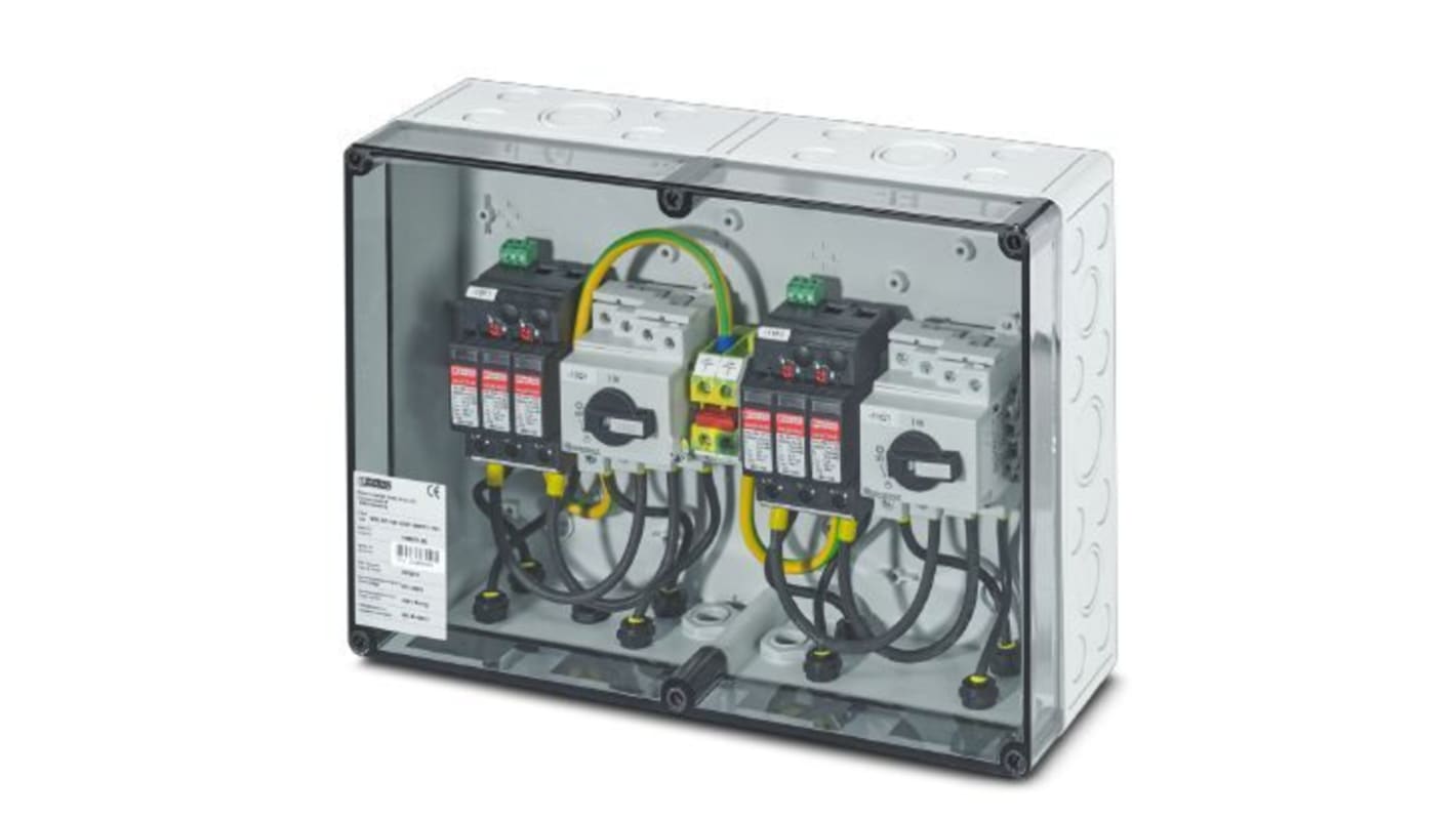 Phoenix Contact 1056071, protezione da sovracorrente per impianti fotovoltaici, 40 kA, 1000 V cc, per quadri Solarline.