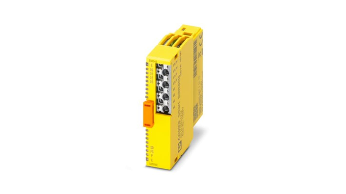 Modulo di sicurezza Phoenix Contact AXL SE SSDO4/2 2A, 24 V c.c. - Cod. 1190017. Conforme a Cat. 4/PL e SIL 3, ideale per sistemi a ponte di sicurezza.