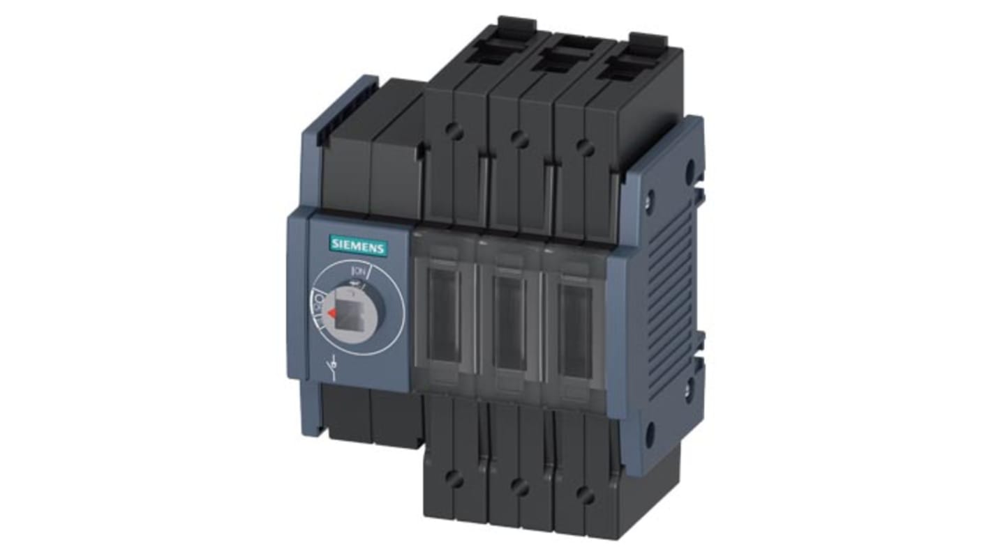 Sezionatore interruttore Siemens 3KD1630-2ME10-0, 16A, 3 poli, azionamento frontale, scollegamento di sicurezza.