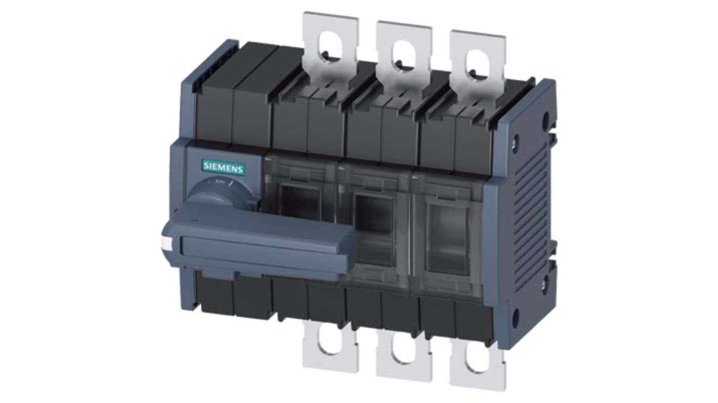 Sezionatore interruttore Siemens 3KD3232-0NE10-0, 125A, 3 poli, azionamento anteriore, scollegamento di sicurezza.