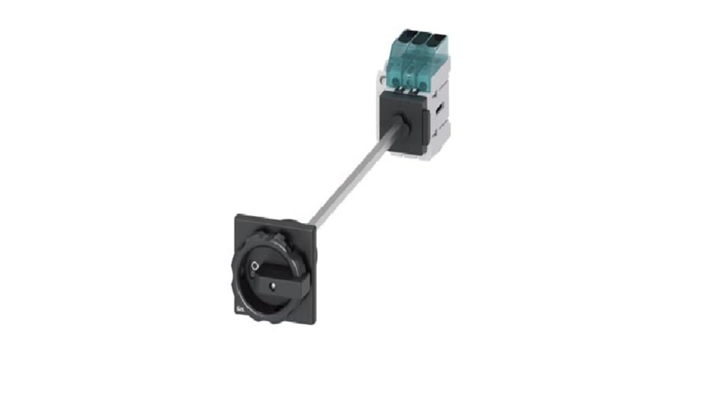 Interruttore di isolamento Siemens 3LD3448-1TL51, 3 poli, 63A, montaggio su guida DIN, grado di protezione IP65.