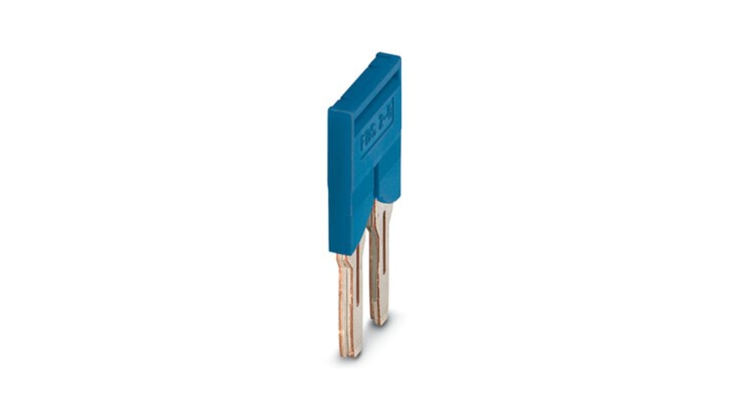 Ponticello a innesto Phoenix Contact 3032567 - Morsettiera ibrida ecocompatibile serie FBS 2-8 BU con tecnologia push-in e collegamenti rapidi.