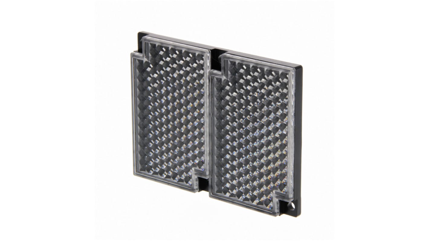 Riflettore fotosensibile Omron E39-R2 per sensori retroriflettenti, compatto e affidabile, con protezione ambientale.