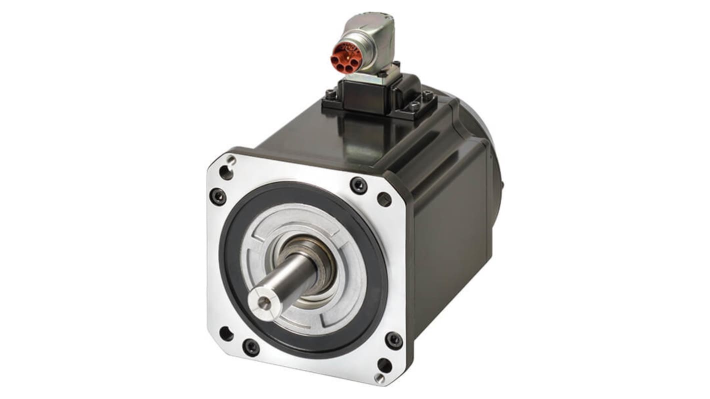 Servomotore Omron R88M-1AM1K515C, 1,5 kW, 400 V CA, coppia massima 28,7 Nm, velocità 1500 giri/min, diametro asta 22 mm.