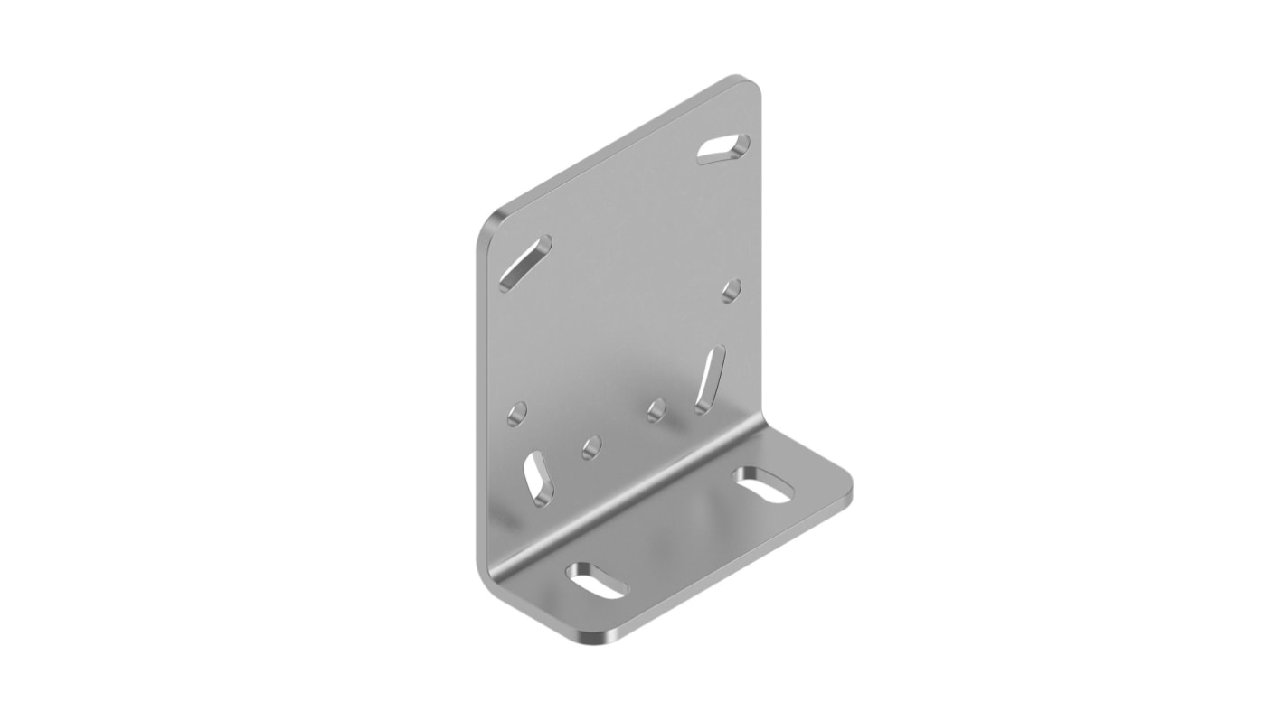 Staffa Banner SMBLEL in acciaio inox per manometro, compatibile con Serie LE e LTF, include ferramenta per montaggio.