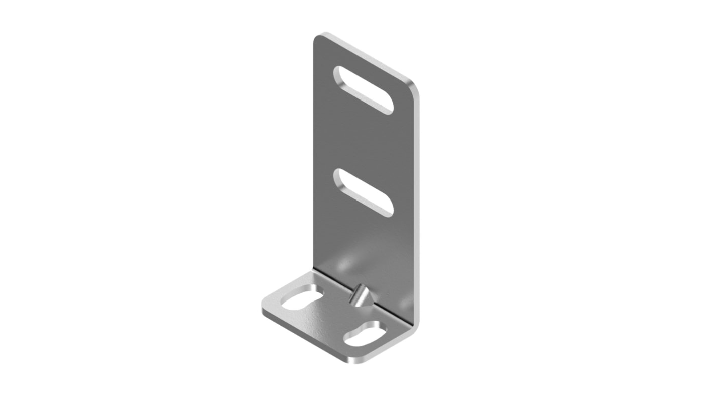 Staffa di montaggio in acciaio inox Banner SMBQ2XA per sensori miniaturizzati, compatibile con la serie Q2X, misura 20.