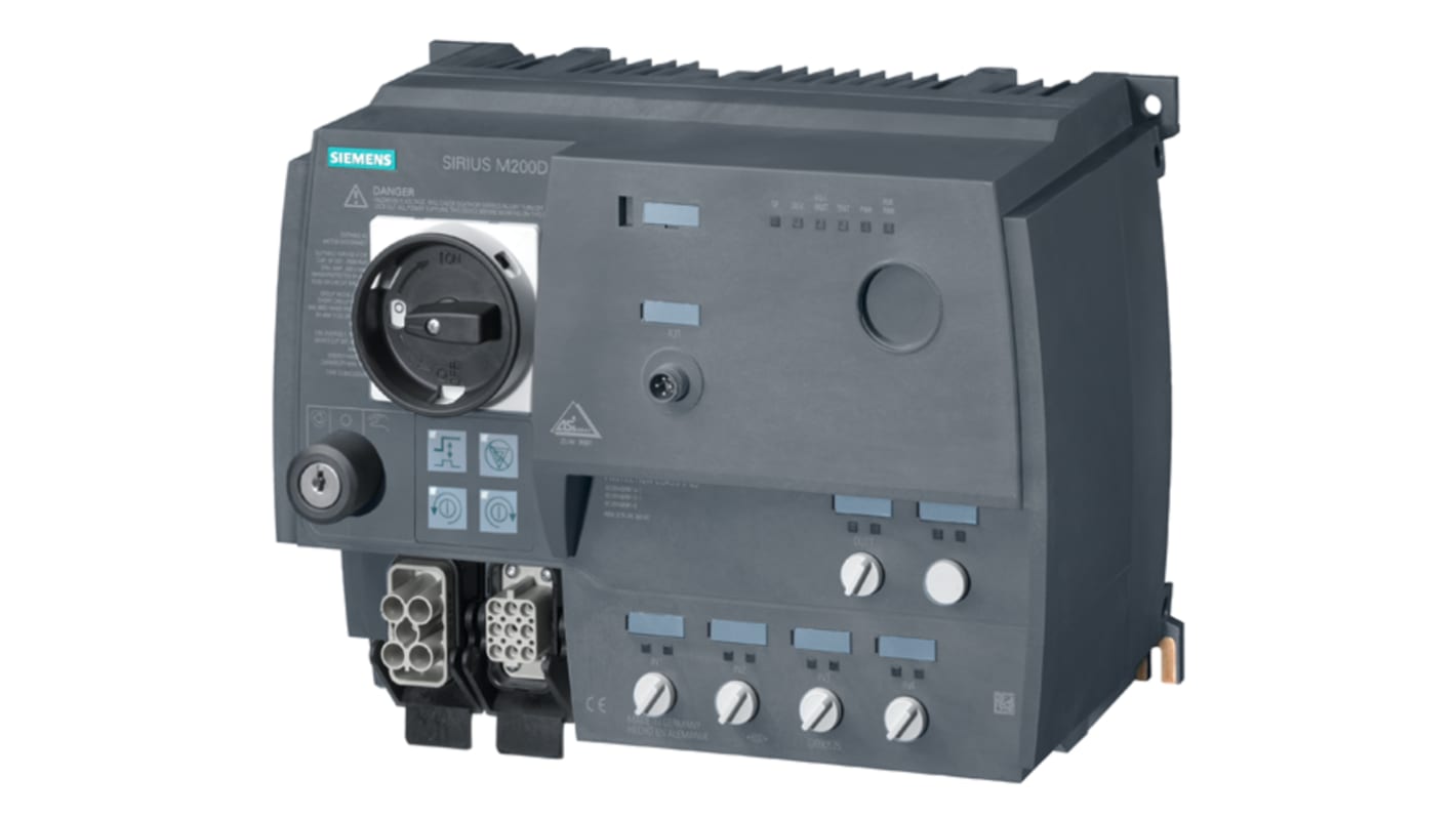 Starter motore Siemens 3RK1325-6LS71-3AA3, 3 fasi, 5,5 kW, 400 V, IP65, corrente 1,5-12 A, montaggio a vite.