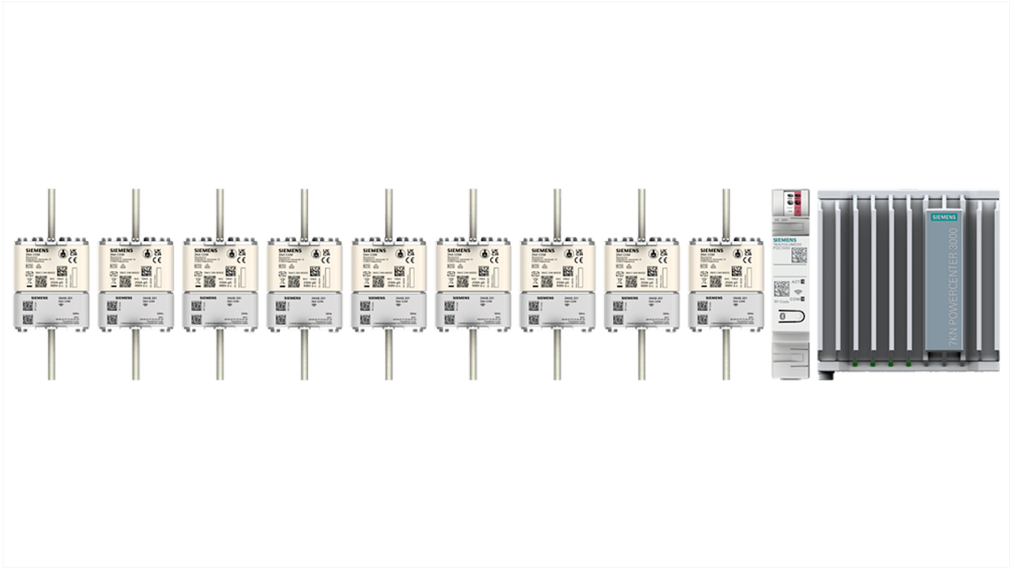 Sezionatore portafusibili Siemens 7KN11100XC04 per guida DIN, tensione 19.2-28.8V, montaggio senza viti, interfaccia Bluetooth.