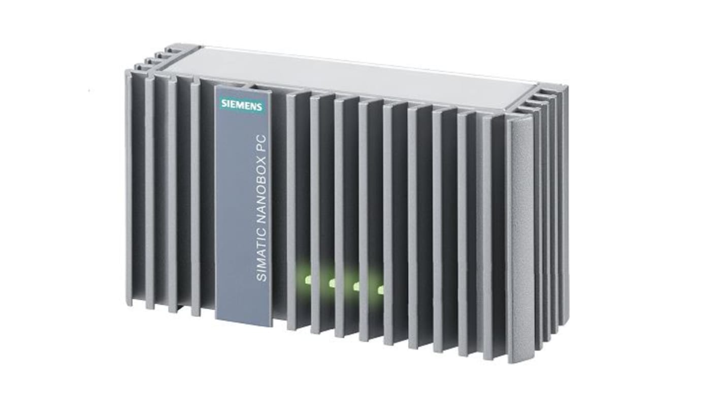 Computer industriale Siemens 6ES7647-8BB31-0MA1 SIMATIC IPC227E, processore Intel Atom, 8 GB RAM, dimensioni 100 x 191 x 60 mm.
