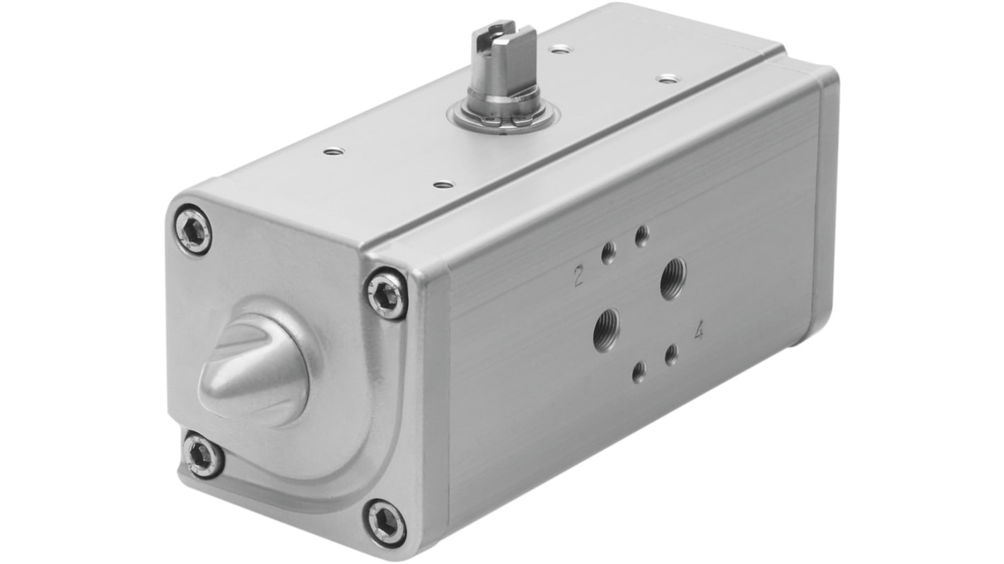 Attuatore rotante Festo DAPS-0030-090-R-F0305, angolo di rotazione 90°, pressione massima 8,4 bar, flangia F03/F05.