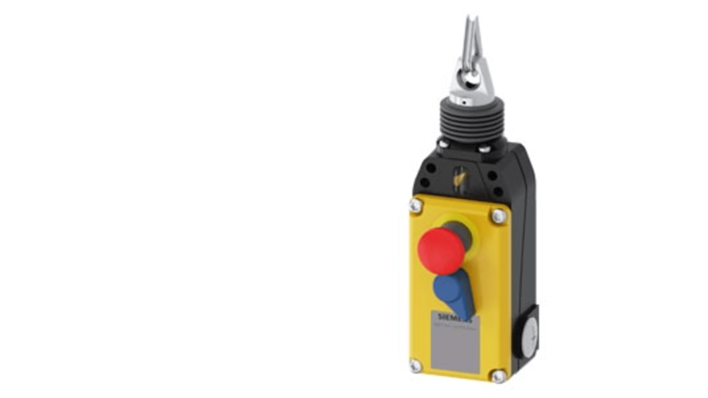 Interruttore a filo Siemens 3SE7, configurazione 3NC/1NA, cavo 75m, montaggio a vite, protezione IP67.