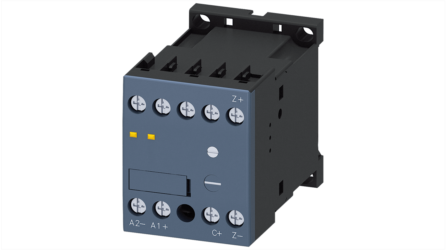 Timer ritardo contattore Siemens 3RT29162BL01 per 3RT2 e 3RH2, compatibile SIRIUS, con protezione per le dita.