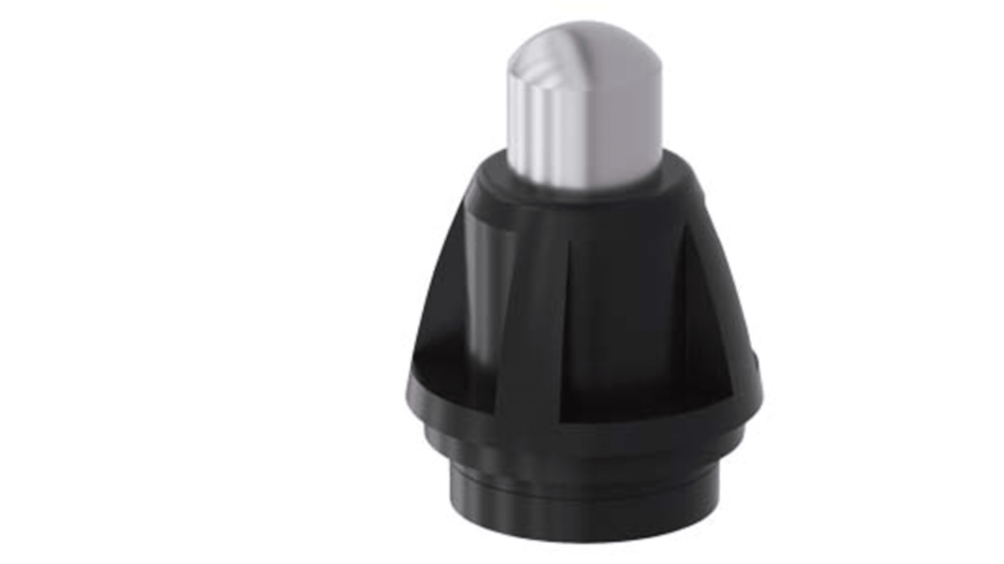 Testa attuatore Siemens 3SE50000AC021AJ0 per interruttore di posizione 3SE51, leva in acciaio inox, rotella da 22 mm, fissaggio bloccabile.