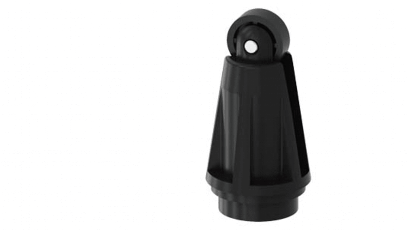Testa attuatore Siemens 3SE50000AD05 per interruttore di posizione, pistone a rullo in plastica da 13 mm, conforme EN 50041.