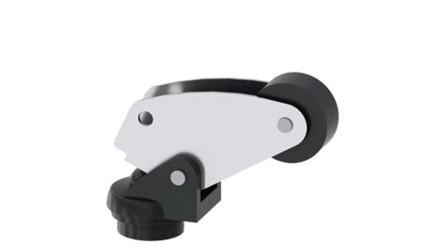 Testa attuatore Siemens 3SE50000AF031AJ0 per interruttore di posizione, con leva in acciaio inox e rotella da 22 mm. Fissaggio bloccabile.