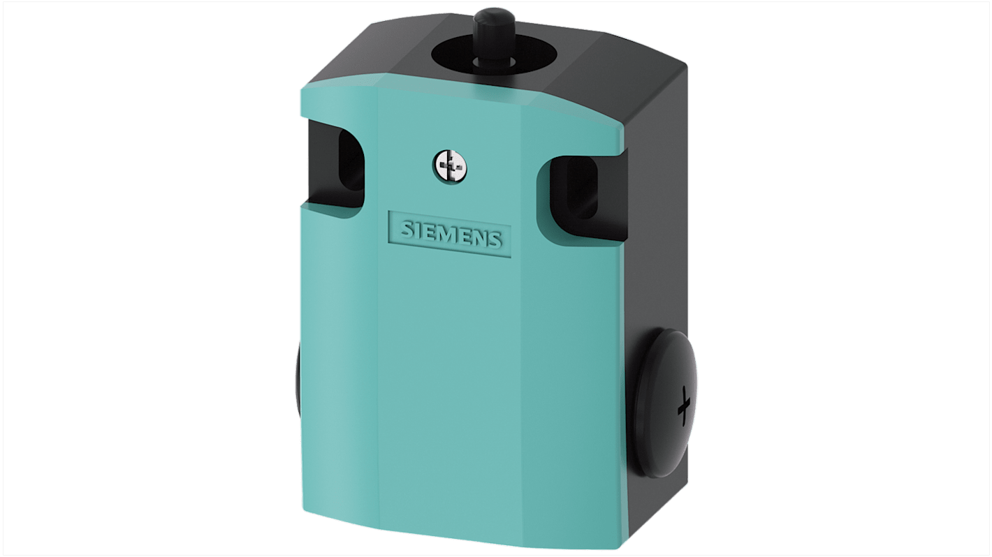 Interruttore di sicurezza Siemens 3SE51220BA001CA0, 1NA/1NC, IP66/IP67, 400V, 10A, contenitore metallico, azione lenta.