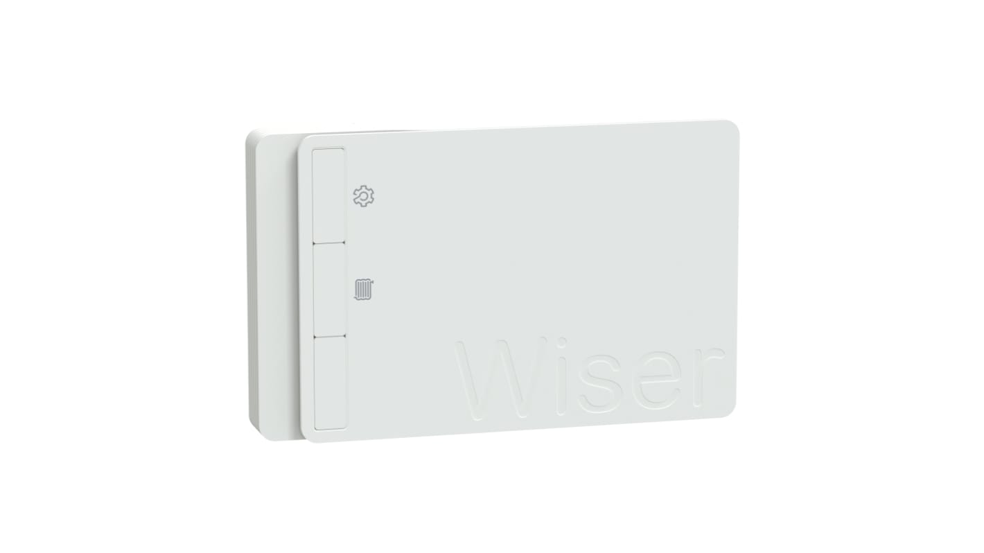 Gateway Schneider Electric CCTFR6311G2 Wiser ZigBee per gestione energia, illuminazione e riscaldamento, montaggio su unità multimediale.
