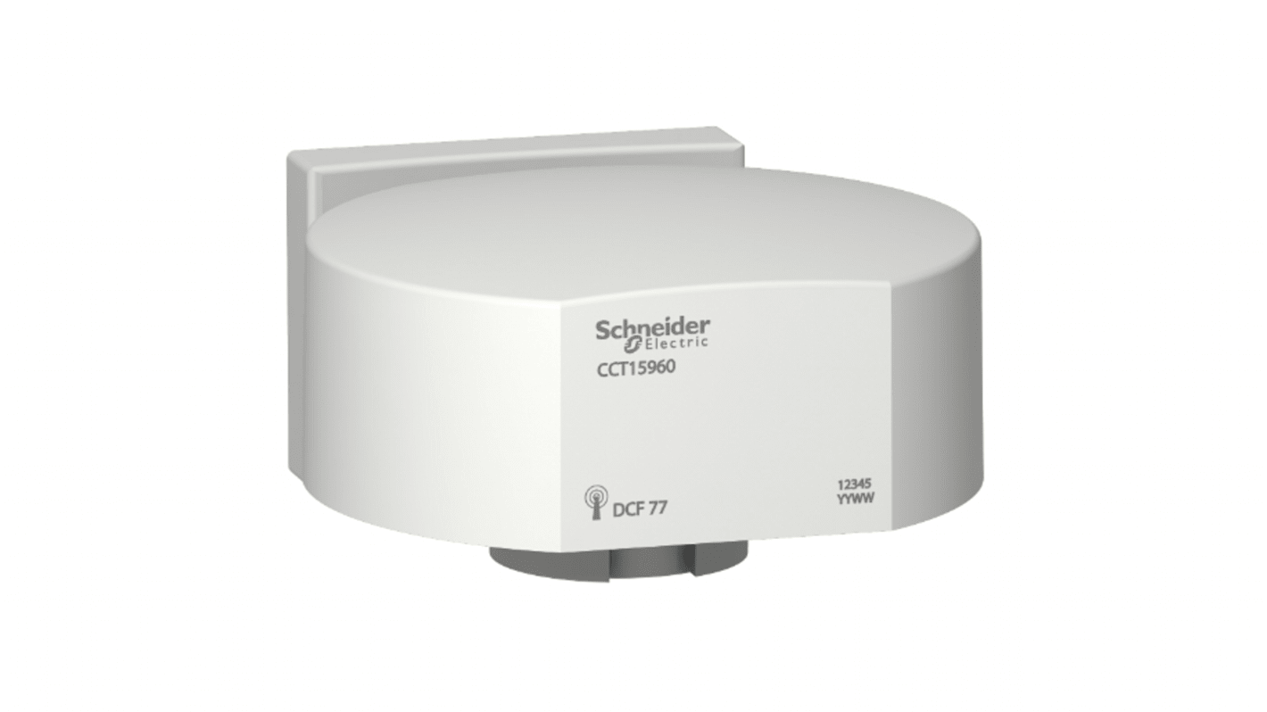 Antenna Schneider Electric CCT15960 per interruttori ITA, progettata per uso esterno, ecologica e priva di mercurio.