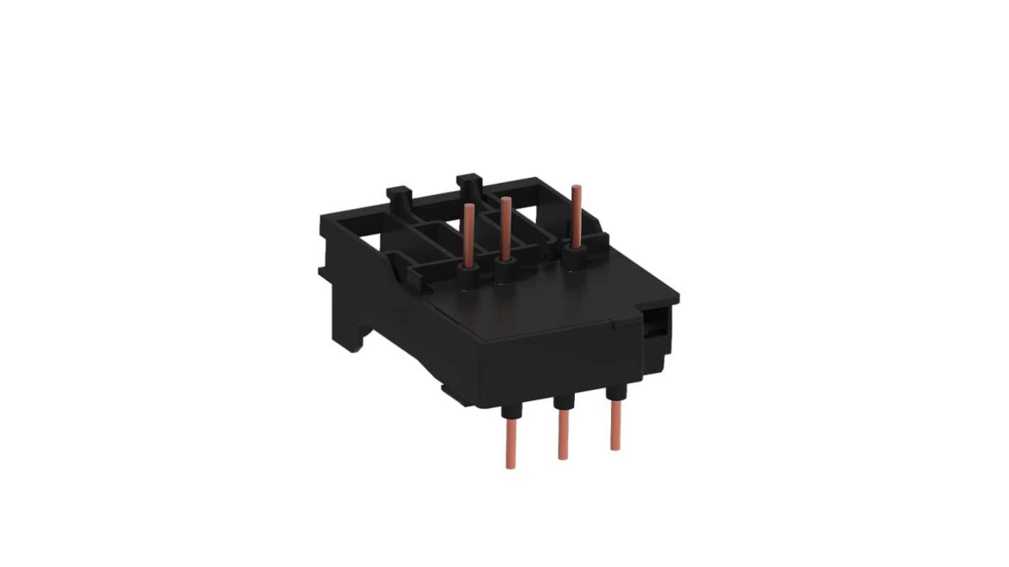 Modulo di collegamento Rockwell Automation 140MT-C-PE16 per interruttori automatici di protezione motore, montaggio su guida DIN.