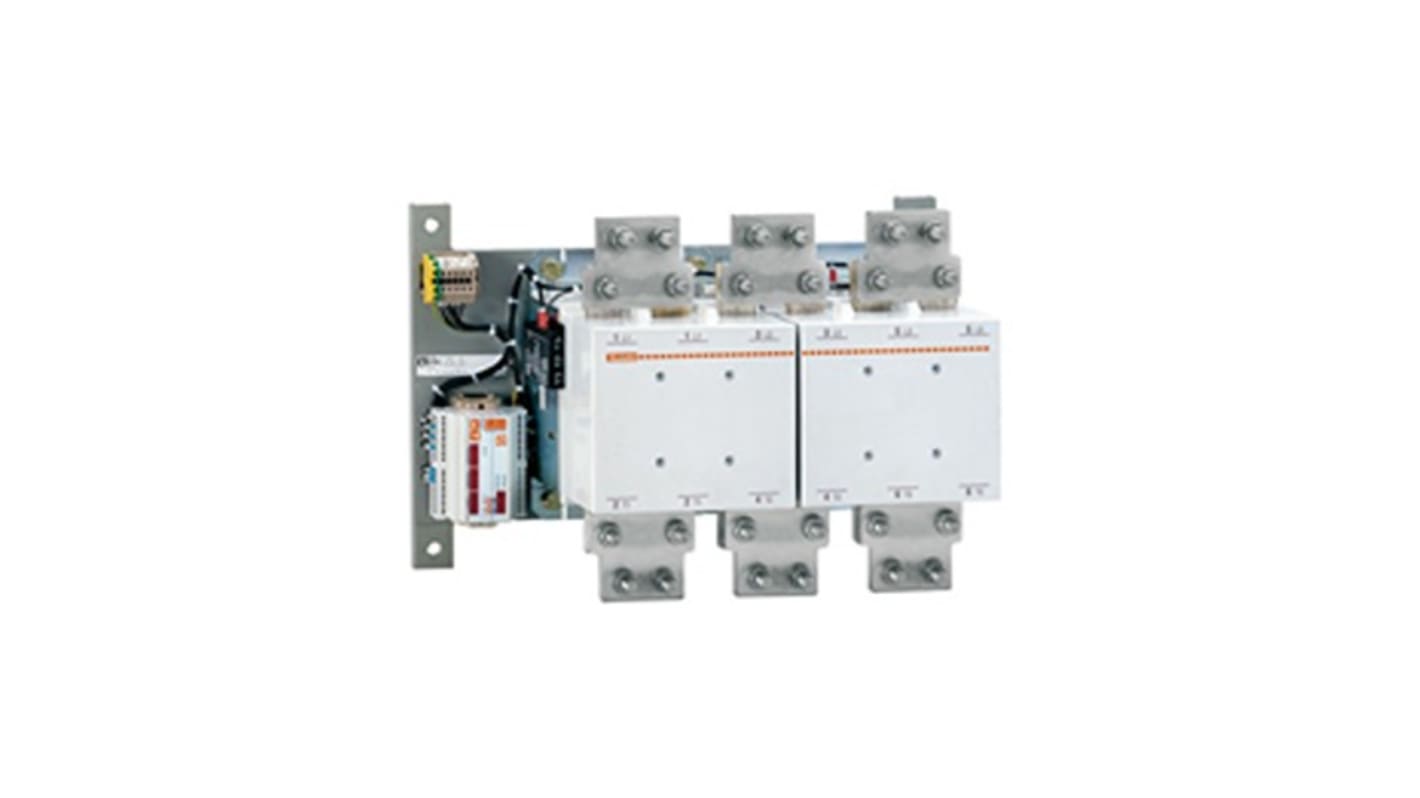 Contattore tripolare Lovato 11B160024110, serie B1600, 125 V c.a., 1,6 kA, 690 V, progettato per applicazioni industriali.
