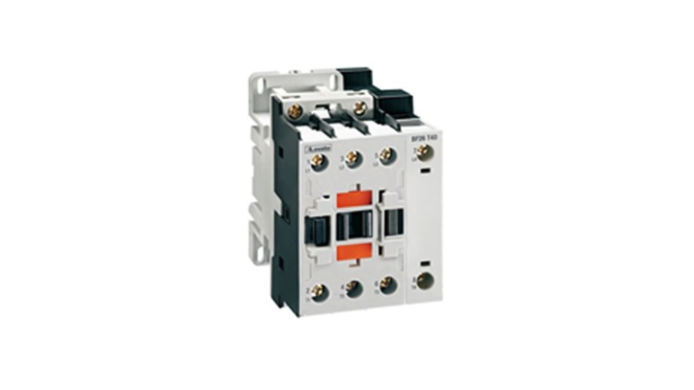 Contattore Lovato BF26T2L024, 4 poli, 2NO+2NC, 45 A, bobina 24 V, tensione contatto 690 V, adatto per applicazioni fotovoltaiche.