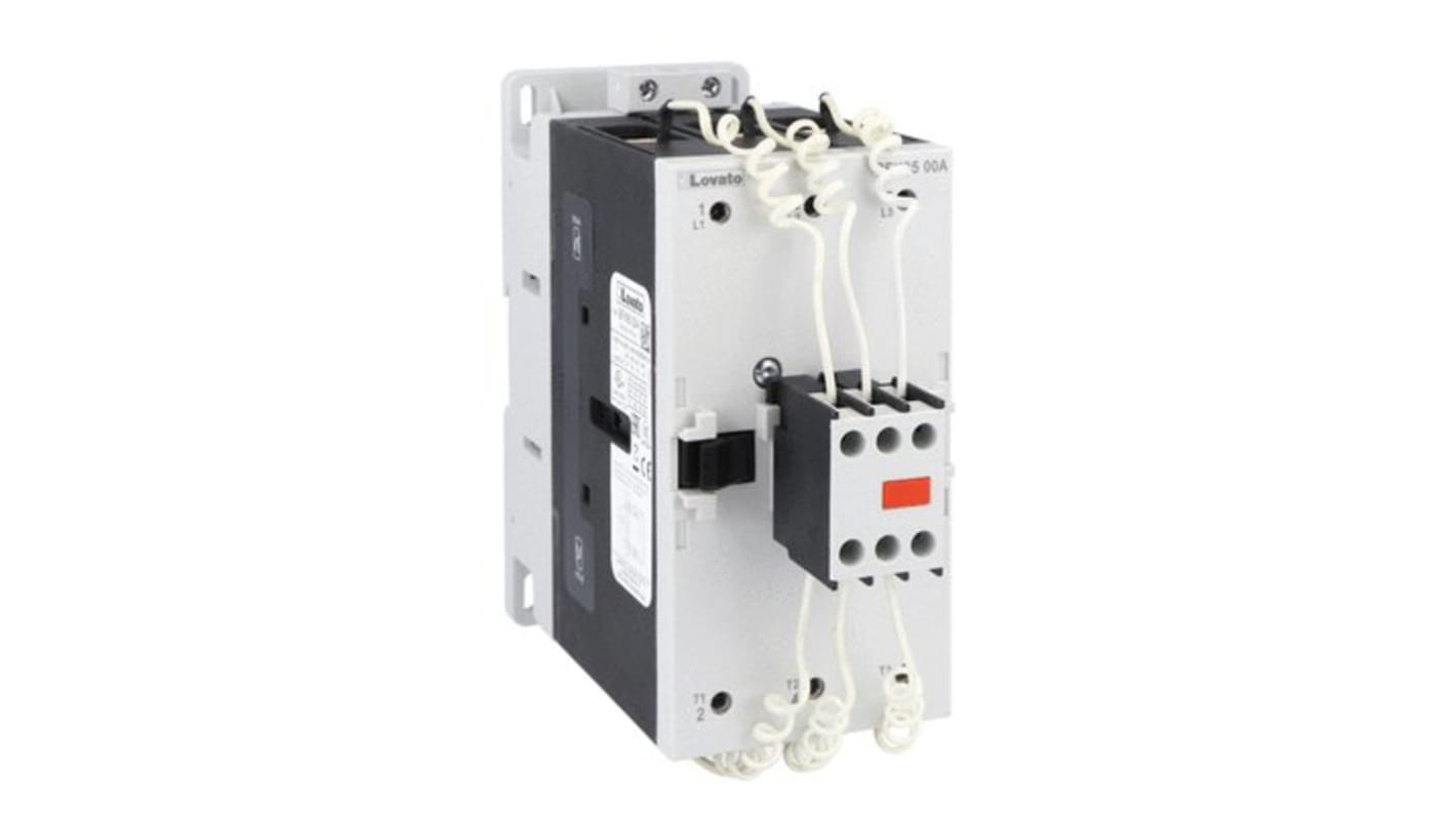 Contattore Lovato BFK9500A048, 3 poli, bobina 48 V c.a., tensione contatto 690 V, grado di inquinamento 3.