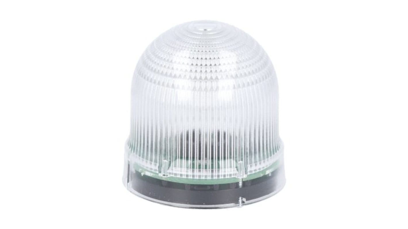 Segnalatore acustico e luminoso Lovato 8LB6S2B, 24 V, 80 dB, IP54, luce bianca lampeggiante o fissa, contenitore in policarbonato.