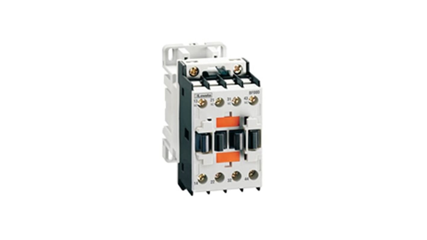 Contatto ausiliario Lovato BF0022D012, 4 contatti (2NO + 2NC), montaggio su guida DIN, grado di inquinamento 3.