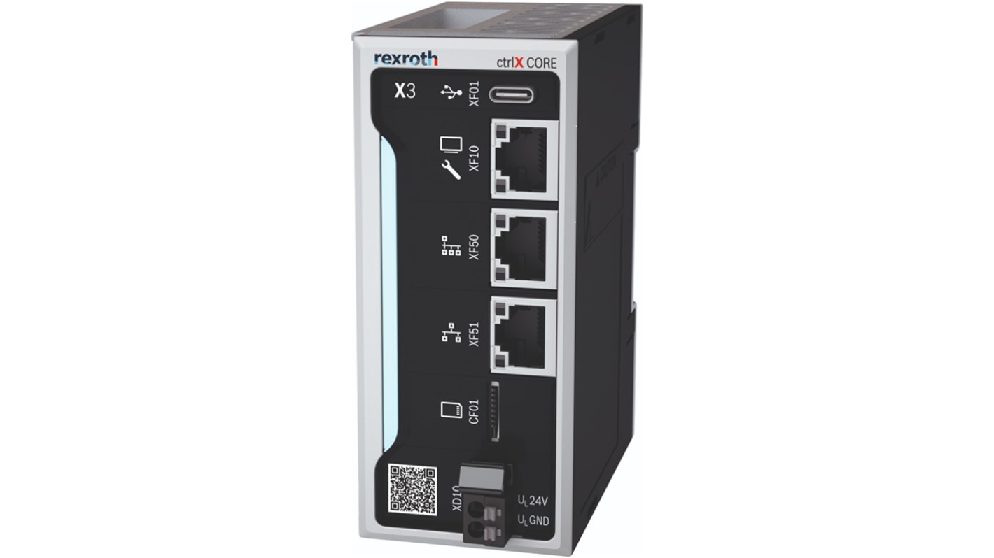 Gateway IoT Bosch Rexroth R914503249, compatto, CPU Quad Arm Cortex A53, 3 porte Ethernet, temperatura -25°C/+55°C.
