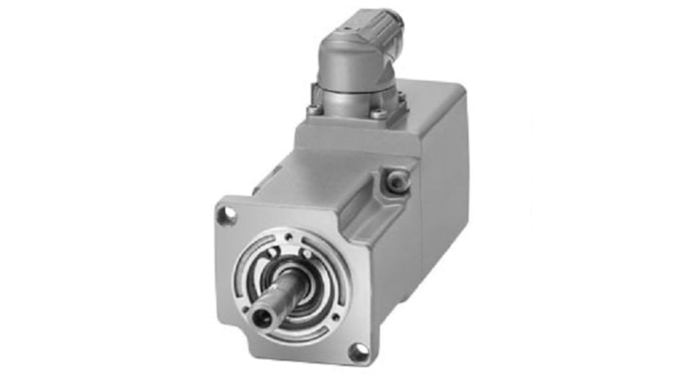 Servomotore sincrono Siemens 1FK2102-0AG01-0MA0, 0,05 kW, 3000 giri/min, coppia massima 0,56 Nm, diametro asta 8 mm.